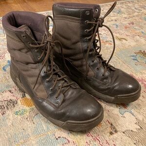 Original S.W.A.T Brown Leather Lace Up Boots Size 11